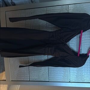 American Threads Black Mini Dress